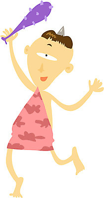 EPS 전신 클립아트 캐릭터 일러스트 상상 뿔 한명 서기 들기 사람 방망이 춤 도깨비 도깨비방망이 외눈 안구 가상인물 일러캐릭터 1 모션 문화예술 신체부위 눈_신체부위 파일형식 벡터