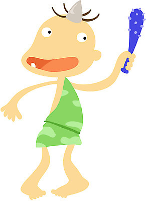 EPS 전신 클립아트 캐릭터 일러스트 상상 뿔 한명 서기 들기 사람 방망이 도깨비 도깨비방망이 가상인물 일러캐릭터 1 모션 파일형식 벡터