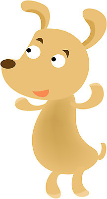 EPS 클립아트 동물 척추동물 캐릭터 한마리 육지동물 반려견 컬러 일러스트 포유류 사람없음 반려동물 노란색 개 강아지 바둑이 일러캐릭터 1 파일형식 벡터