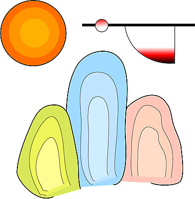 EPS 클립아트 동물 척추동물 한마리 전통 명절 일러스트 자연 조류 새해 산 한국 풍경 사람없음 설날 태양 학 전통그림 국내일러스트 자연요소 1 기념일 아시아 그림 생태계 파일형식 벡터