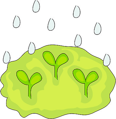 EPS 클립아트 식물 계절 잎 일러스트 자연 날씨 사람없음 새싹 봄 봄비 비 빗방울 국내일러스트 자연요소 비_날씨 생태계 파일형식 벡터