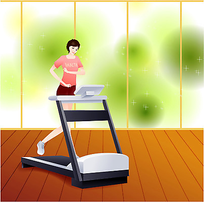 EPS 우먼라이프 라이프스타일 웰빙 여자 여유 다이어트 일러스트 휴가 휴식 실내 건강 한명 사람 20대 성인 운동 운동기구 헬스 런닝머신 여자만 여자한명만 성인여자만 청년만 청년여자만 성인한명만 청년여자한명만 성인여자한명만 성인만 국내일러스트 1 감정 컨셉 청년 내부 생활 파일형식 벡터