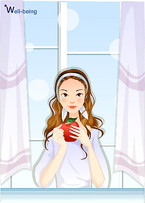 EPS 우먼라이프 웰빙 여자 거실 일러스트 집안 휴식 실내 한명 사람 20대 성인 취미 라이프 사과 창가 여자만 여자한명만 성인여자만 청년만 청년여자만 성인한명만 청년여자한명만 성인여자한명만 성인만 국내일러스트 1 라이프스타일 컨셉 과일 창문 청년 내부 생활 파일형식 벡터