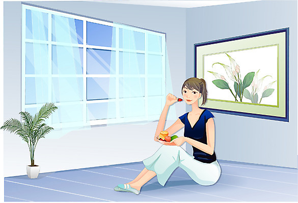 EPS 우먼라이프 웰빙 여자 거실 다이어트 과일 일러스트 집안 휴식 실내 한명 사람 20대 성인 취미 라이프 채식 여자만 여자한명만 성인여자만 청년만 청년여자만 성인한명만 청년여자한명만 성인여자한명만 성인만 국내일러스트 1 라이프스타일 컨셉 건강 청년 내부 생활 파일형식 벡터