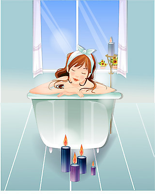 EPS 우먼라이프 웰빙 여자 일러스트 초 집안 휴식 욕조 실내 한명 사람 20대 성인 뷰티 욕실 화장실 아로마 향초 여자만 여자한명만 성인여자만 청년만 청년여자만 성인한명만 청년여자한명만 성인여자한명만 성인만 국내일러스트 1 라이프스타일 컨셉 청년 내부 파일형식 벡터