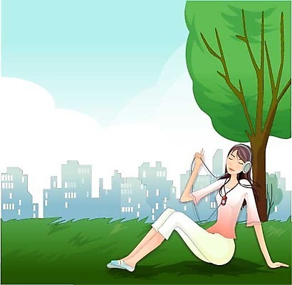 EPS 주간 나무 우먼라이프 웰빙 여자 음악 일러스트 자연 휴식 한명 사람 잔디 초원 20대 성인 취미 야외 라이프 헤드폰 헤드셋 음악감상 여자만 여자한명만 성인여자만 청년만 청년여자만 성인한명만 청년여자한명만 성인여자한명만 성인만 국내일러스트 자연요소 식물 1 라이프스타일 음향기기 컨셉 문화예술 청년 생활 감상 생태계 파일형식 벡터