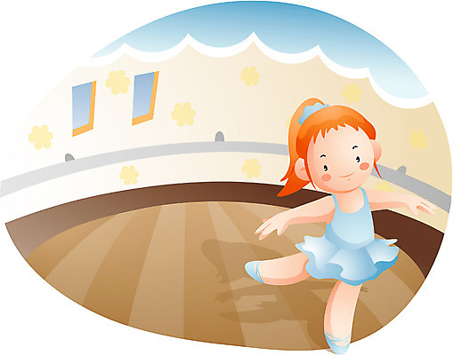 EPS 직업 학생 여자 어린이교육 교육 어린이라이프 초등학생 어린이 일러스트 실내 한명 사람 소녀 유치원생 댄서 춤 발레 체육관 발레리나 여자만 여자한명만 어린이만 소녀만 소녀한명만 국내일러스트 1 라이프스타일 문화예술 내부 파일형식 벡터