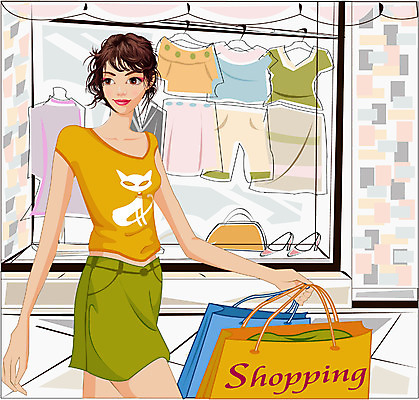 EPS 우먼라이프 웰빙 옷 여자 패션 구두 신발 가방 일러스트 거리 한명 사람 20대 성인 야외 쇼핑 쇼핑백 상점 여자만 여자한명만 성인여자만 청년만 청년여자만 성인한명만 청년여자한명만 성인여자한명만 성인만 국내일러스트 1 라이프스타일 잡화 청년 파일형식 벡터