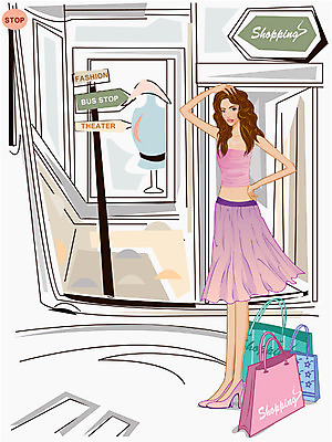 EPS 모자 우먼라이프 웰빙 잡화 옷 여자 패션 구두 신발 일러스트 거리 한명 사람 20대 성인 야외 쇼핑 쇼핑백 상점 여자만 여자한명만 성인여자만 청년만 청년여자만 성인한명만 청년여자한명만 성인여자한명만 성인만 국내일러스트 1 라이프스타일 가방 청년 파일형식 벡터