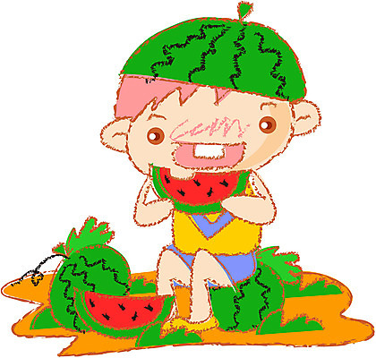 EPS 클립아트 어린이교육 교육 남자 초등학생 어린이 일러스트 휴가 수박 한명 사람 소년 여름휴가 바캉스 남자만 남자한명만 어린이만 소년만 소년한명만 국내일러스트 1 학생 과일 파일형식 벡터 여름_계절