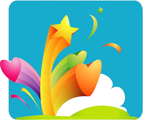 EPS 클립아트 별 일러스트 폭죽 이벤트 사람없음 파티 하트 오브젝트 국내일러스트 자연요소 모양 파일형식 벡터