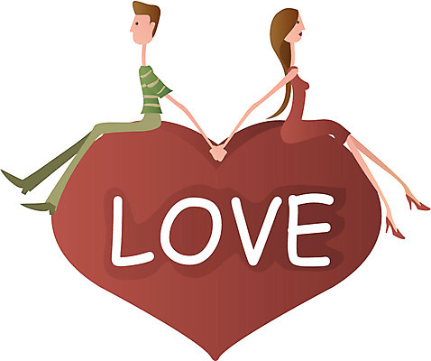 EPS 전신 클립아트 문자 커플 알파벳 영어 여자 남자 감정 한쌍 데이트 일러스트 화이트데이 발렌타인데이 사랑 사람 앉기 이벤트 두명 손잡기 등맞대기 하트 국내일러스트 모양 관계 모션 데이이벤트 파일형식 벡터