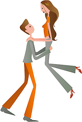 EPS 전신 클립아트 커플 여자 남자 한쌍 데이트 일러스트 사랑 서기 들기 사람 두명 마주보기 국내일러스트 감정 관계 모션 파일형식 벡터