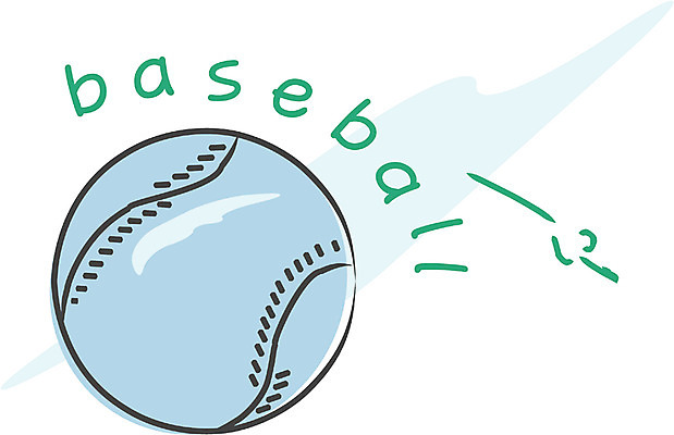 EPS 문자 알파벳 영어 스포츠용품 스포츠 컬러 하늘색 일러스트 공 사람없음 한개 운동 야구 오브젝트 야구공 홈런 국내일러스트 1 건강 파란색 구기 야구용품 파일형식 벡터