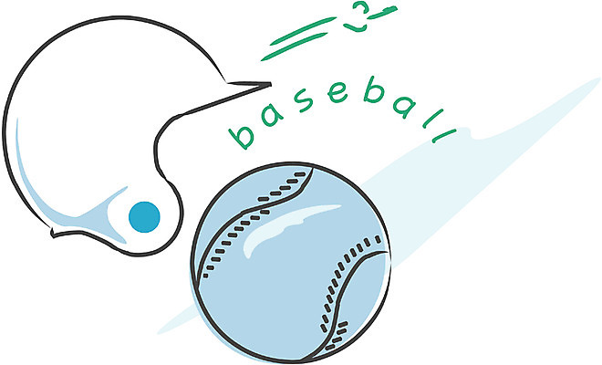 EPS 문자 알파벳 영어 스포츠용품 스포츠 컬러 하늘색 일러스트 공 사람없음 운동 야구 헬멧 보호장비 오브젝트 야구공 야구모자 국내일러스트 모자_잡화 건강 파란색 구기 장비 야구용품 파일형식 벡터