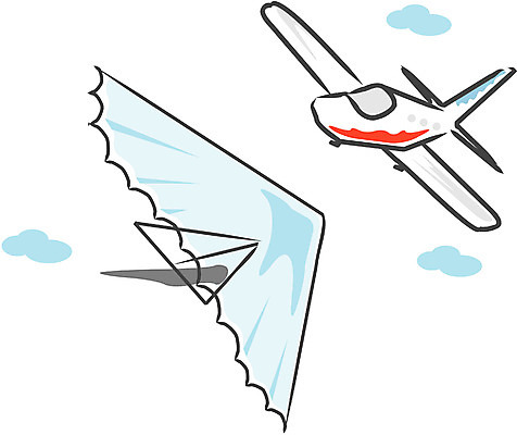 EPS 주간 클립아트 구름 교통수단 일러스트 항공교통 하늘 레저 대중교통 비행기 한명 야외 레포츠 비행 경비행기 행글라이더 두대 국내일러스트 자연요소 1 스포츠 교통 2 사람 파일형식 벡터