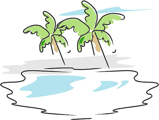 EPS 클립아트 나무 식물 일러스트 자연 사람없음 야외 물 야자수 사막 열대식물 두그루 신기루 오아시스 국내일러스트 자연요소 2 생태계 파일형식 벡터