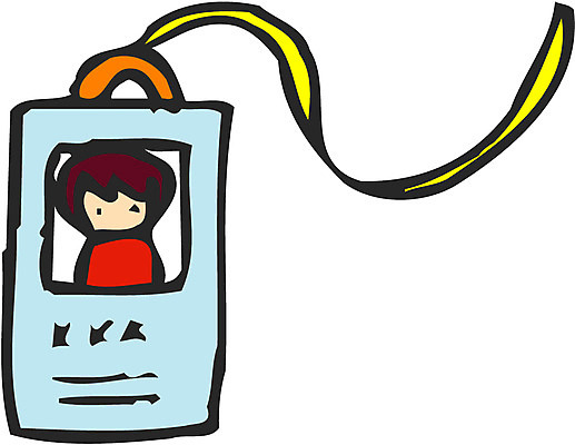 EPS 일러스트 사람없음 한개 사무용품 오브젝트 사원증 신분증 증명사진 출입증 출입카드 국내일러스트 1 비즈니스 문구용품 카드 증명서 파일형식 벡터