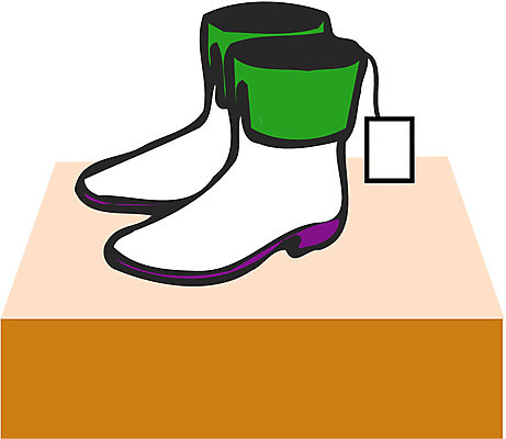 EPS 잡화 신발 일러스트 부츠 장화 사람없음 꼬리표 전시 오브젝트 진열장 한켤레 가격표 국내일러스트 1 라벨 파일형식 벡터