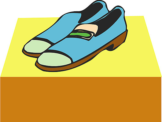 EPS 잡화 구두 신발 일러스트 사람없음 전시 오브젝트 진열장 한켤레 단화 로퍼 국내일러스트 1 여성화 파일형식 벡터