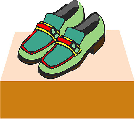 EPS 잡화 구두 신발 일러스트 사람없음 전시 오브젝트 진열장 한켤레 단화 로퍼 국내일러스트 1 여성화 파일형식 벡터