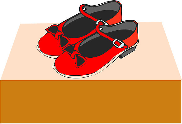 EPS 잡화 구두 컬러 신발 일러스트 사람없음 빨간색 전시 여성화 오브젝트 진열장 한켤레 단화 숙녀화 국내일러스트 1 파일형식 벡터