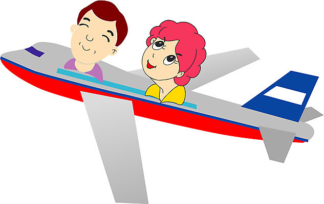 EPS 클립아트 부부 커플 여자 남자 얼굴 교통수단 여행 한대 일러스트 항공교통 휴가 가족여행 대중교통 비행기 사람 두명 신체부위 머리 신혼여행 운송업 비행 항공 국내일러스트 1 산업 결혼 교통 관계 파일형식 벡터