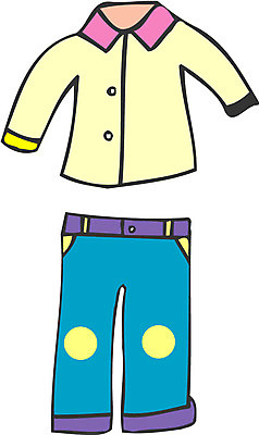 EPS 옷 셔츠 상의 남방 일러스트 바지 하의 사람없음 아동복 투피스 국내일러스트 파일형식 벡터