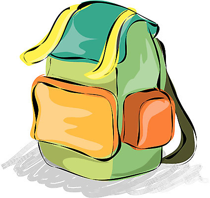 EPS 잡화 여행 가방 일러스트 배낭 휴가 책가방 사람없음 한개 여행가방 오브젝트 백팩 등짐 국내일러스트 1 파일형식 벡터