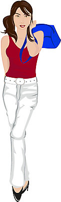 EPS 전신 클립아트 모델 긴머리 여자 패션 포즈 가방 일러스트 바지 한명 서기 들기 사람 20대 성인 쇼핑 민소매 벨트 하이힐 여자만 여자한명만 성인여자만 청년만 청년여자만 성인한명만 청년여자한명만 성인여자한명만 성인만 국내일러스트 1 헤어스타일 잡화 구두 상의 모션 하의 청년 여성화 파일형식 벡터