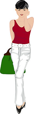 EPS 전신 클립아트 모델 여자 패션 포즈 가방 일러스트 바지 짧은머리 한명 서기 들기 사람 20대 성인 쇼핑 민소매 핸드백 벨트 하이힐 여자만 여자한명만 성인여자만 청년만 청년여자만 성인한명만 청년여자한명만 성인여자한명만 성인만 국내일러스트 1 헤어스타일 잡화 구두 상의 모션 하의 청년 여성화 파일형식 벡터