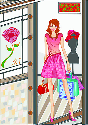 EPS 모자 우먼라이프 웰빙 옷 여자 패션 구두 가방 일러스트 한명 사람 20대 성인 쇼핑 쇼핑백 상점 여자만 여자한명만 성인여자만 청년만 청년여자만 성인한명만 청년여자한명만 성인여자한명만 성인만 국내일러스트 1 라이프스타일 잡화 신발 청년 파일형식 벡터