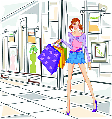 EPS 우먼라이프 웰빙 옷 여자 패션 구두 일러스트 거리 한명 사람 20대 성인 야외 쇼핑 쇼핑백 상점 여자만 여자한명만 성인여자만 청년만 청년여자만 성인한명만 청년여자한명만 성인여자한명만 성인만 국내일러스트 1 라이프스타일 신발 가방 청년 파일형식 벡터