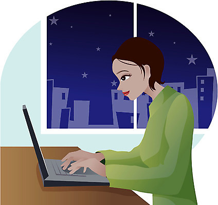 EPS 직업 여자 일러스트 비즈니스 실내 한명 사람 20대 성인 컴퓨터 사무실 업무 사원 직장인 비즈니스우먼 야간 야근 여자만 여자한명만 성인여자만 청년만 청년여자만 성인한명만 청년여자한명만 성인여자한명만 성인만 국내일러스트 자연요소 1 청년 내부 전자제품 작업 파일형식 벡터