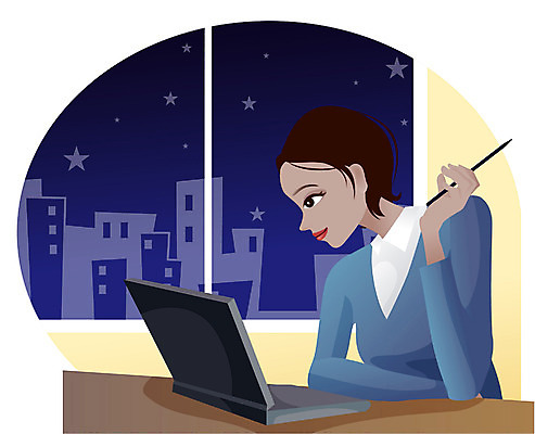 EPS 직업 여자 일러스트 비즈니스 실내 한명 사람 20대 성인 사무실 업무 사원 직장인 비즈니스우먼 야간 야근 여자만 여자한명만 성인여자만 청년만 청년여자만 성인한명만 청년여자한명만 성인여자한명만 성인만 국내일러스트 자연요소 1 청년 내부 작업 파일형식 벡터