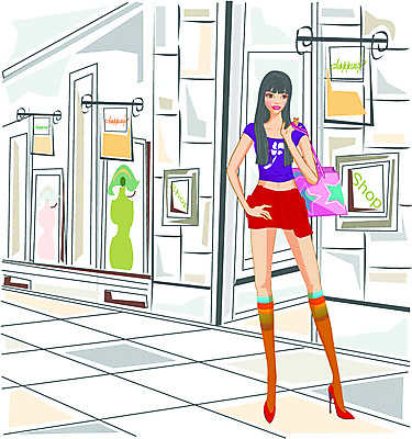 EPS 모자 우먼라이프 웰빙 옷 여자 패션 구두 일러스트 거리 한명 사람 20대 성인 쇼핑 쇼핑백 상점 여자만 여자한명만 성인여자만 청년만 청년여자만 성인한명만 청년여자한명만 성인여자한명만 성인만 국내일러스트 1 라이프스타일 잡화 신발 가방 청년 파일형식 벡터