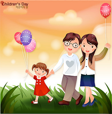 EPS 전신 계절 공원 공공시설 여자 기념일 남자 행복 어린이 일러스트 가정 가족 엄마 사랑 가족애 미소 웃음 사람 소녀 이벤트 잔디 초원 야외 세명 여름 부모 걷기 화목 자녀 풀 아빠 어린이날 핵가족 즐거움 5월행사 풍선 국내일러스트 식물 감정 컨셉 관계 모션 표정 5월 시설 파일형식 벡터