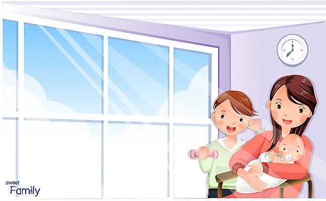 EPS 주간 여자 남자 행복 어린이 시계 의자 일러스트 창문 가정 가족 안기 엄마 날씨 집안 주택 실내 사랑 가족애 서기 미소 웃음 사람 앉기 소년 상반신 두명 부모 햇빛 맑음 화목 육아 자녀 아기 노리개젖꼭지 즐거움 보살핌 국내일러스트 자연요소 감정 가구 컨셉 관계 모션 표정 내부 건물 태양 아기용품 파일형식 벡터