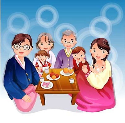 EPS 계절 여자 명절 할아버지 남자 딸 아들 할머니 과일 일러스트 가족 엄마 손자 손녀 대가족 실내 사랑 가족애 사람 여러명 추석 가을 아빠 한복 고향 귀향 담소 노인만 성인만 국내일러스트 한국전통 전통 기념일 노년 감정 다수 관계 내부 전통의상 손주 파일형식 벡터