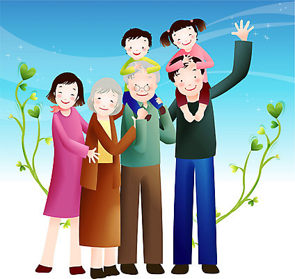 EPS 주간 여자 할아버지 남자 행복 할머니 어린이 일러스트 가정 가족 엄마 휴식 대가족 사람 여러명 취미 야외 라이프 공휴일 자녀 아빠 주말 국내일러스트 자연요소 기념일 노년 감정 다수 컨셉 관계 생활 파일형식 벡터