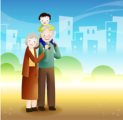 EPS 주간 여자 할아버지 남자 행복 할머니 어린이 일러스트 가정 가족 손자 휴식 대가족 사람 취미 야외 라이프 세명 공휴일 주말 국내일러스트 자연요소 기념일 노년 감정 컨셉 관계 생활 손주 파일형식 벡터