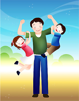 EPS 주간 여자 남자 딸 행복 아들 어린이 일러스트 가정 가족 휴식 사람 취미 야외 라이프 세명 공휴일 힘 자녀 아빠 주말 국내일러스트 자연요소 기념일 감정 컨셉 관계 생활 파일형식 벡터