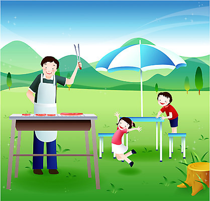 EPS 주간 여자 남자 딸 행복 아들 어린이 가사 일러스트 가정 가족 휴식 육류 요리 사람 취미 야외 라이프 세명 공휴일 소풍 자녀 아빠 바비큐 주말 국내일러스트 자연요소 기념일 감정 음식 컨셉 식재료 관계 생활 야외활동 파일형식 벡터