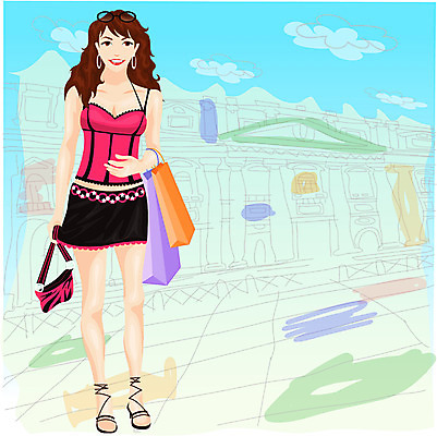 EPS 주간 전신 라이프스타일 여자 일러스트 출입구 한명 서기 사람 20대 성인 야외 쇼핑 쇼핑백 도시 외출 여자만 여자한명만 성인여자만 청년만 청년여자만 성인한명만 청년여자한명만 성인여자한명만 성인만 국내일러스트 자연요소 1 가방 모션 청년 생활 파일형식 벡터