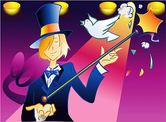 EPS 직업 남자 일러스트 조명 한명 사람 상반신 20대 성인 마술 마술사 작업실 마술봉 비둘기 쇼 남자만 남자한명만 성인남자만 청년만 청년남자만 청년남자한명만 성인한명만 성인남자한명만 성인만 국내일러스트 1 조류 청년 마술도구 파일형식 벡터