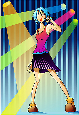 EPS 전신 직업 여자 음악 일러스트 조명 한명 서기 사람 20대 성인 가수 무대 작업실 마이크 연예인 여자만 여자한명만 성인여자만 청년만 청년여자만 성인한명만 청년여자한명만 성인여자한명만 성인만 국내일러스트 1 음향기기 모션 문화예술 청년 음악가 파일형식 벡터