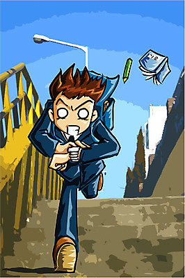 EPS 주간 전신 학생 교육 남자 일러스트 청소년 한명 서기 사람 소년 야외 10대 달리기 스쿨라이프 지각 남자만 남자한명만 십대만 십대남자만 십대남자한명만 국내일러스트 자연요소 1 라이프스타일 어린이 학교 모션 파일형식 벡터