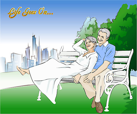 EPS 주간 웰빙 부부 커플 여자 할아버지 노년 남자 행복 할머니 여유 여행 벤치 의자 일러스트 사랑 미소 사람 잔디 취미 야외 두명 라이프 생활 실버라이프 도시풍경 노부부 다정 로맨틱 도시 실버 금술 우피족 잉꼬부부 노인만 성인만 국내일러스트 자연요소 식물 라이프스타일 감정 가구 컨셉 관계 표정 풍경 성인 파일형식 벡터