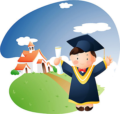 EPS 주간 직업 학생 어린이교육 교육 남자 어린이라이프 초등학생 어린이 일러스트 졸업 한명 사람 소년 야외 유치원 유치원생 언덕 남자만 남자한명만 어린이만 소년만 소년한명만 국내일러스트 자연요소 1 라이프스타일 파일형식 벡터