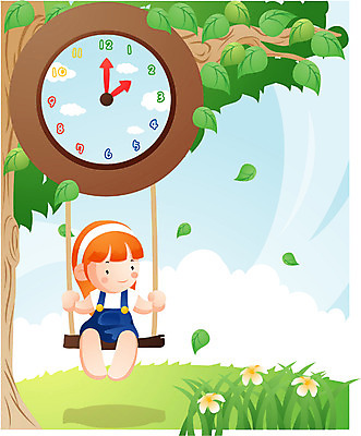 EPS 주간 직업 학생 여자 어린이교육 교육 어린이라이프 초등학생 어린이 시계 일러스트 하늘 한명 사람 소녀 야외 유치원생 여자만 여자한명만 어린이만 소녀만 소녀한명만 국내일러스트 자연요소 1 라이프스타일 파일형식 벡터